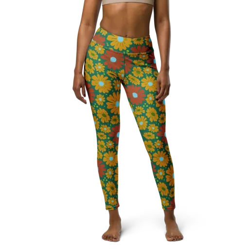 Marigold Voltage on a Yoga Leggings