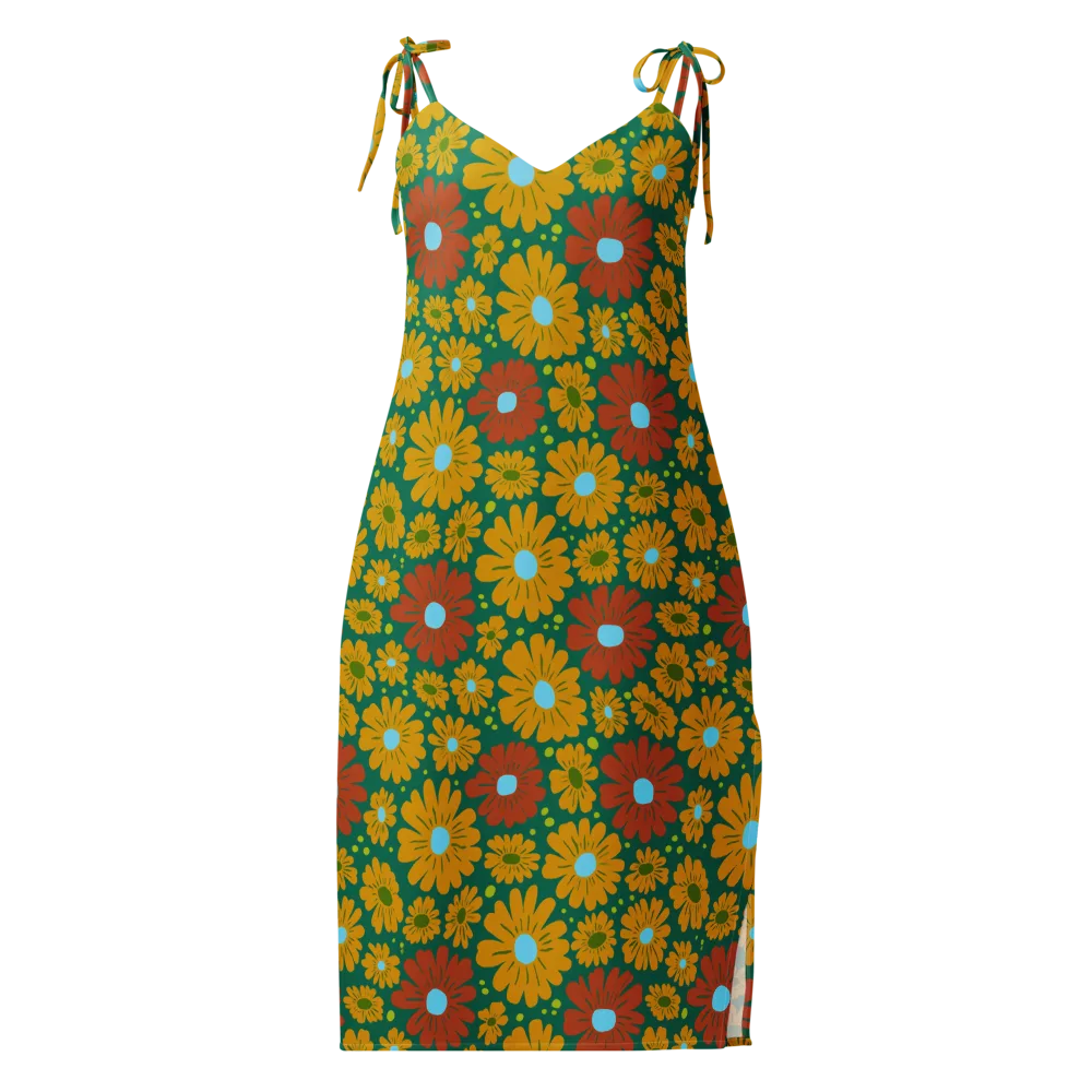 Marigold Voltage on Slip Dress — Front