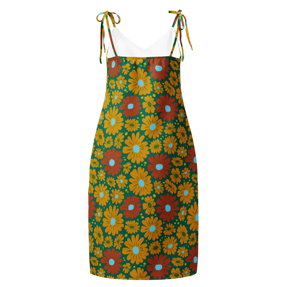 Marigold Voltage on Slip Dress — Back