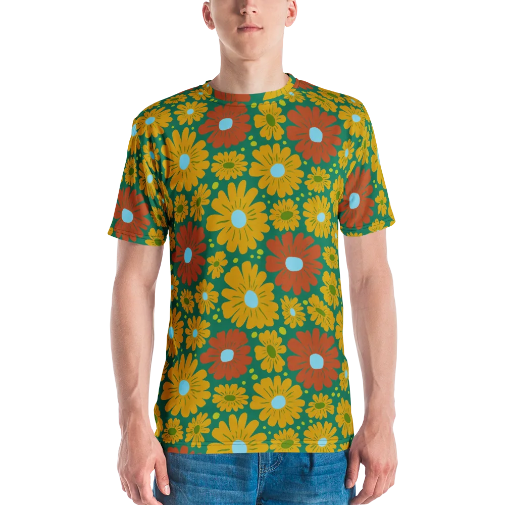 Marigold Voltage on Men's Crew Neck T-Shirt — Front