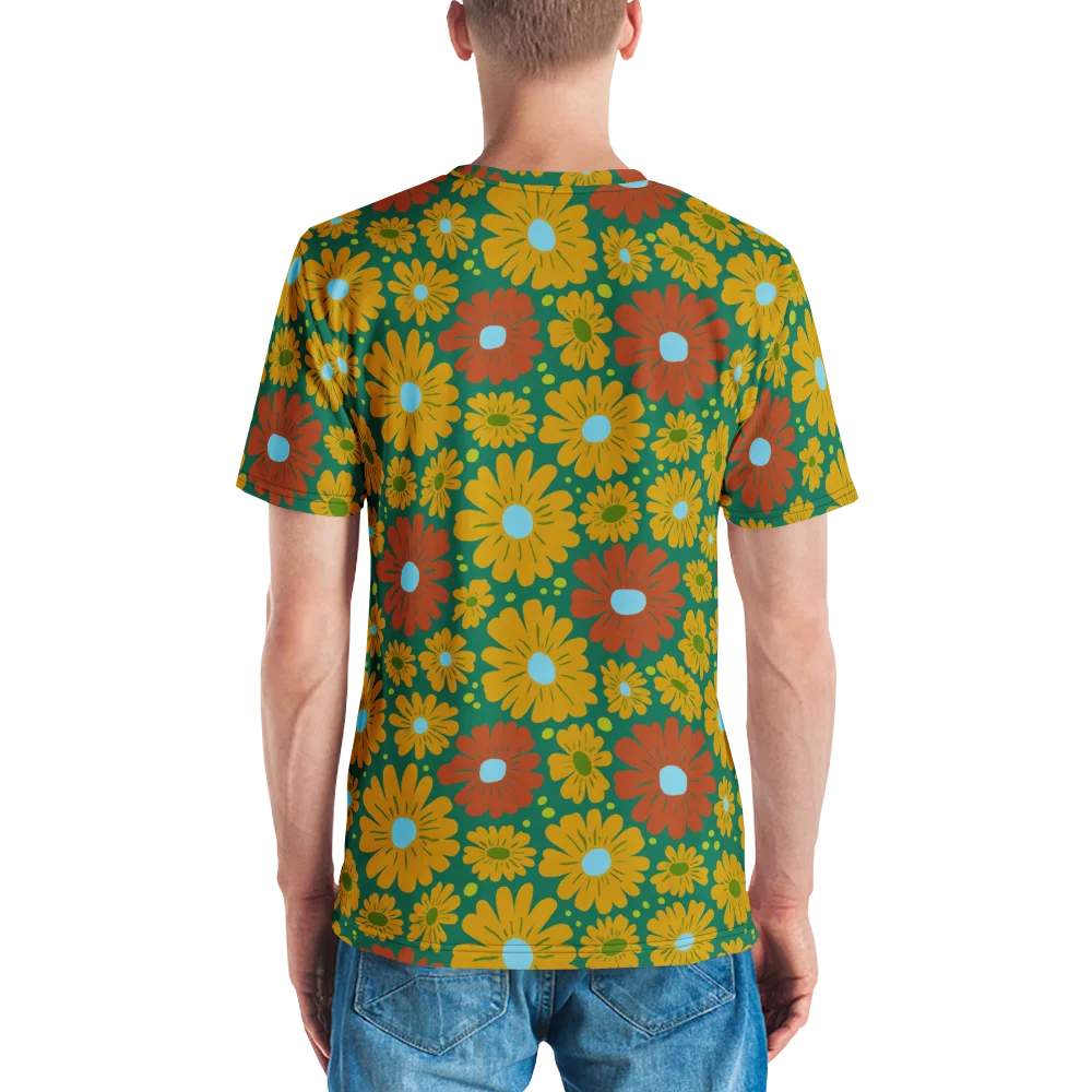 Marigold Voltage on Men's Crew Neck T-Shirt — Back