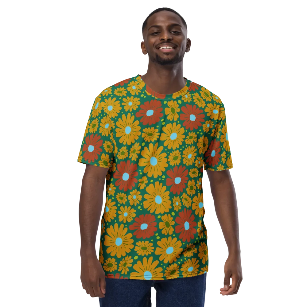 Marigold Voltage on Men's Crew Neck T-Shirt — Front