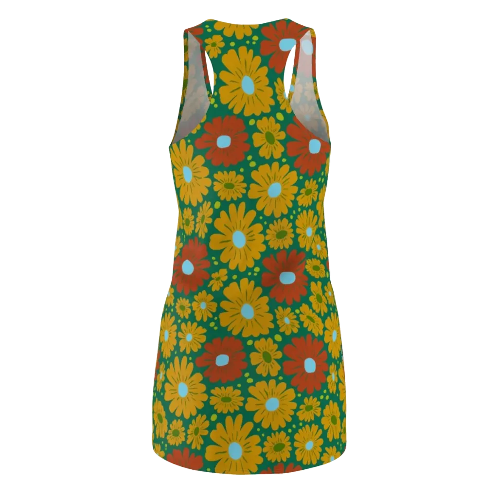 Marigold Voltage on Racerback Dress — Back