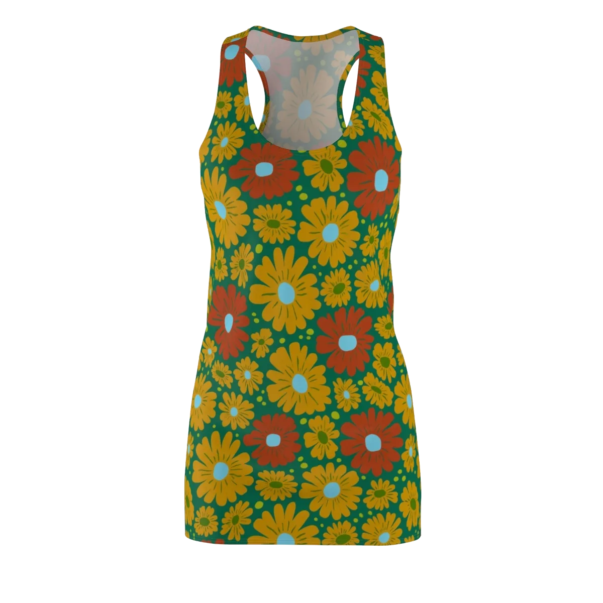 Marigold Voltage on Racerback Dress — Front