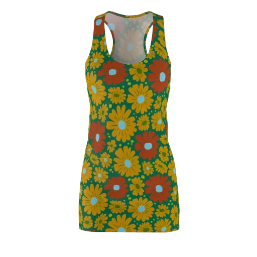 Marigold Voltage on a Racerback Dress