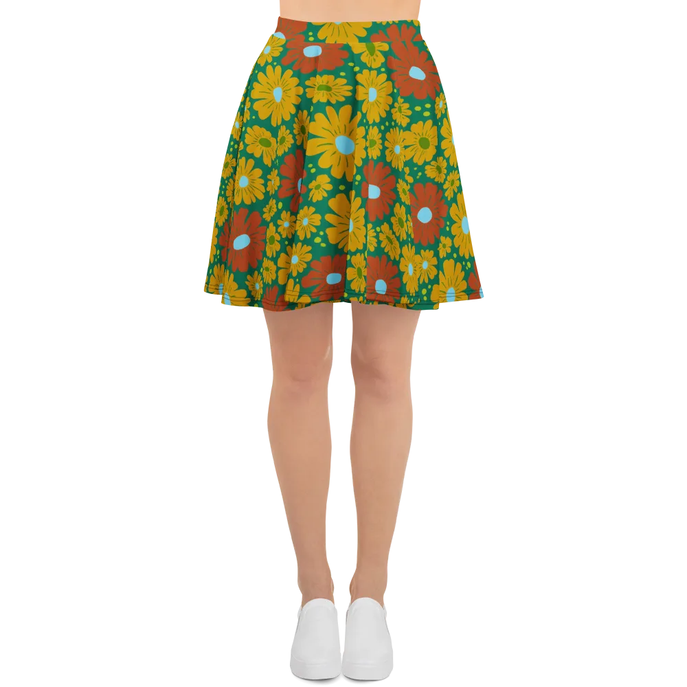 Marigold Voltage on Skater Skirt — Front
