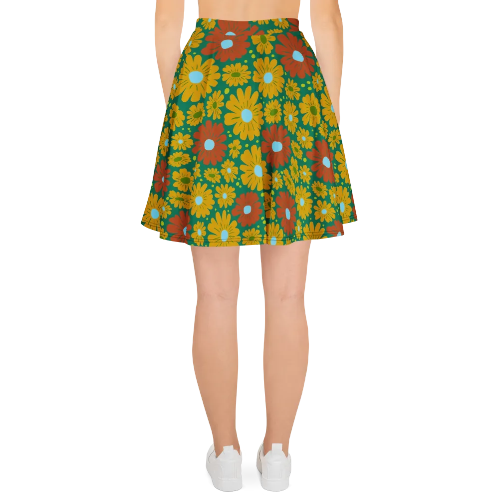 Marigold Voltage on Skater Skirt — Back