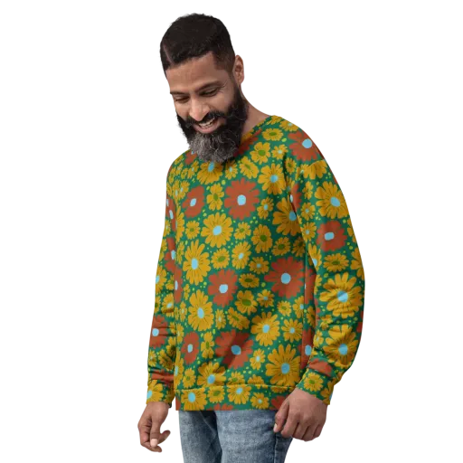 Marigold Voltage on a Sweatshirt