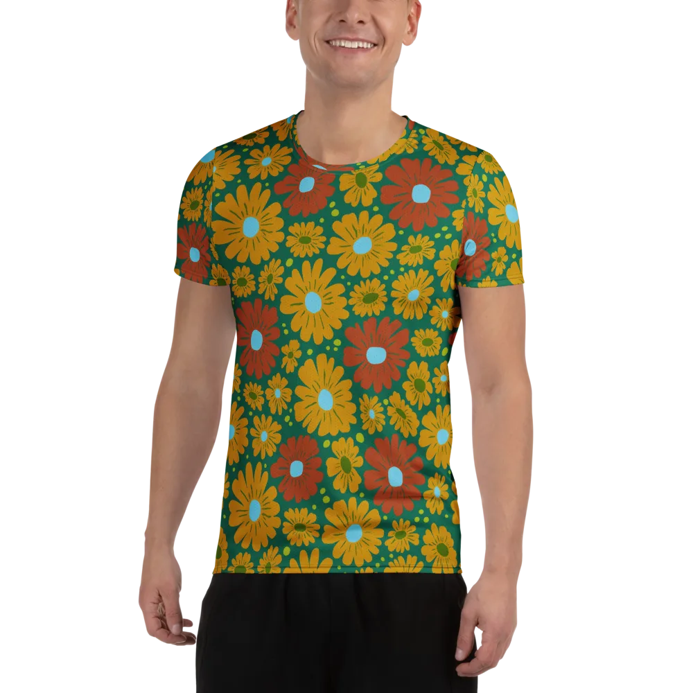 Marigold Voltage on Men's Athletic T-Shirt — Front
