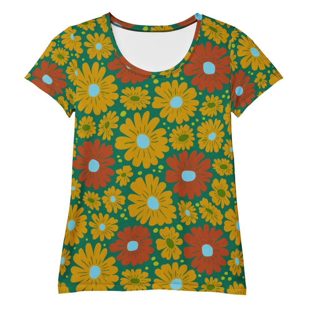 Marigold Voltage on Women's Athletic T-Shirt — Front