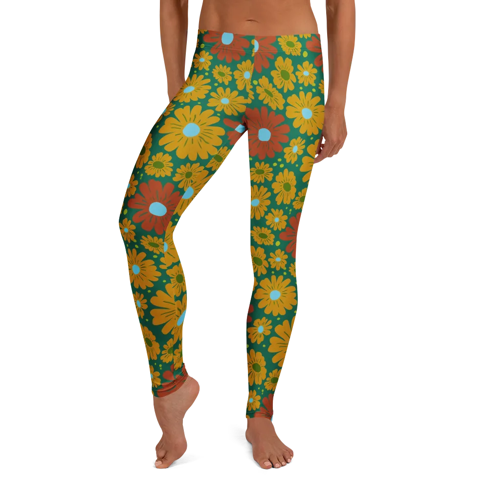 Marigold Voltage on Leggings — Front
