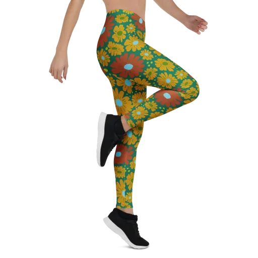 Marigold Voltage on a Leggings