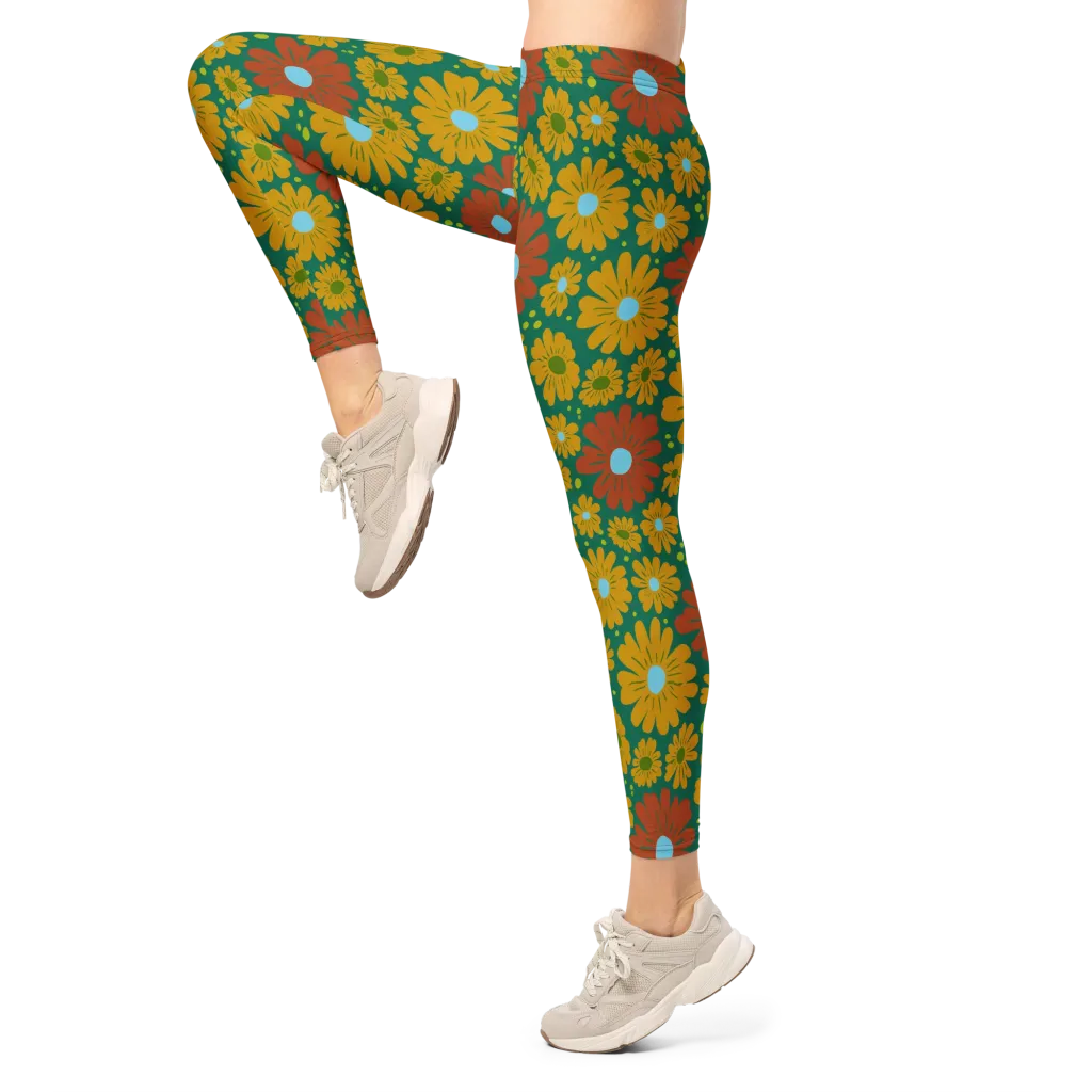 Marigold Voltage on Leggings — Left