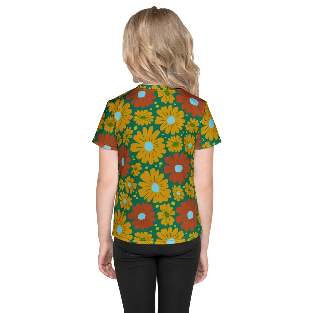 Marigold Voltage on Kids Crew Neck T-Shirt — Back