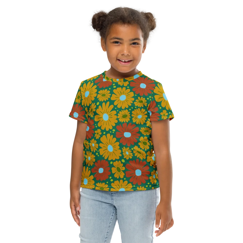 Marigold Voltage on Kids Crew Neck T-Shirt — Front