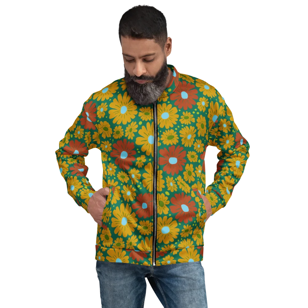 Marigold Voltage on Bomber Jacket — Front