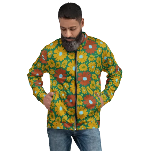 Marigold Voltage on a Bomber Jacket