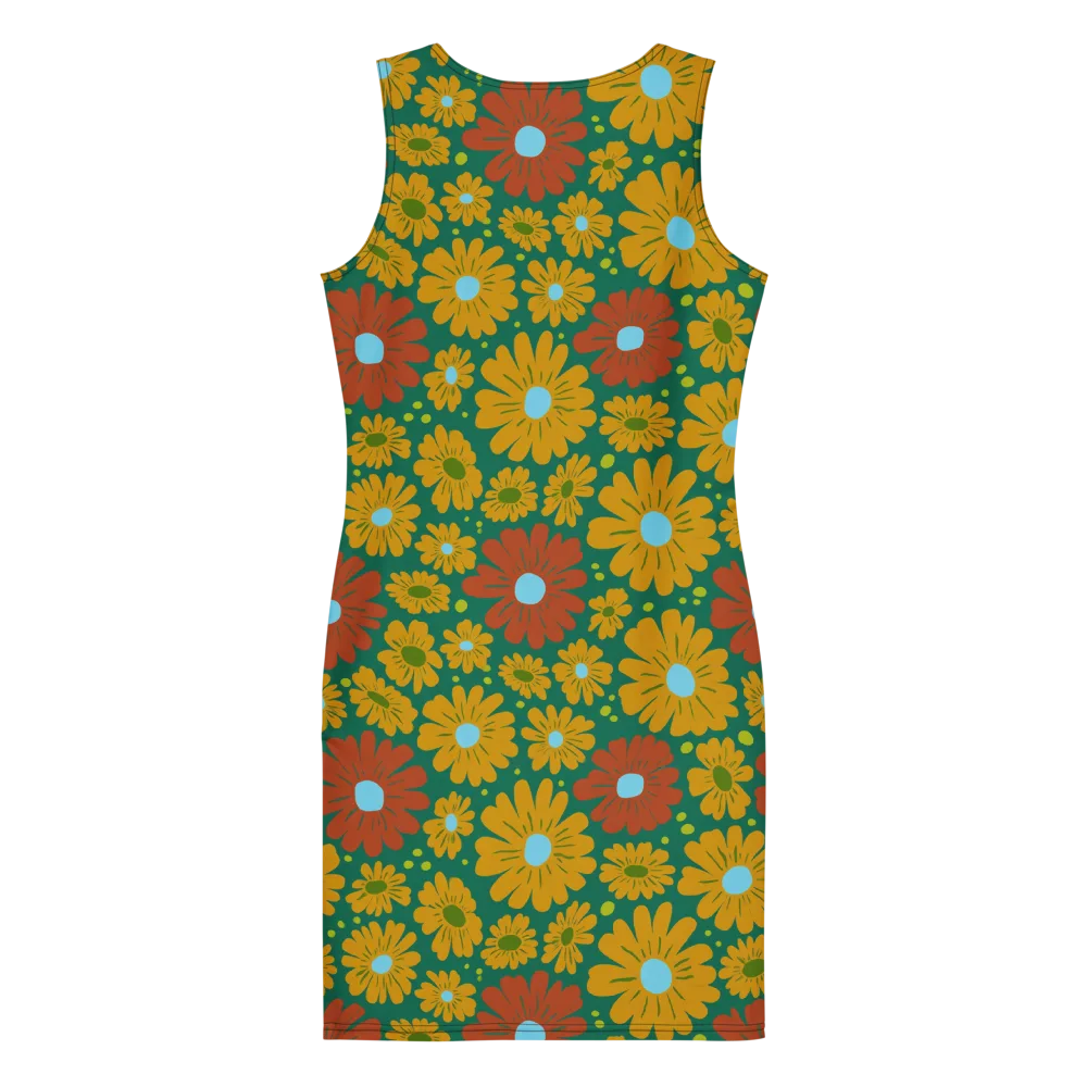 Marigold Voltage on Bodycon Dress — Back