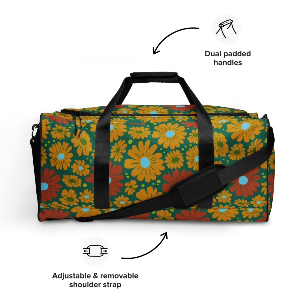 Marigold Voltage on Duffle Bag — Front