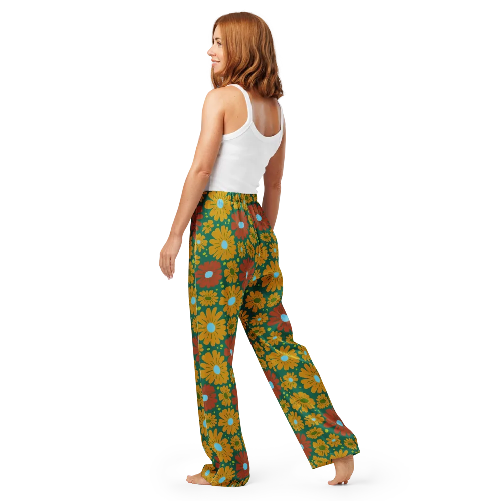 Marigold Voltage on Women's Pajama Pants — Back