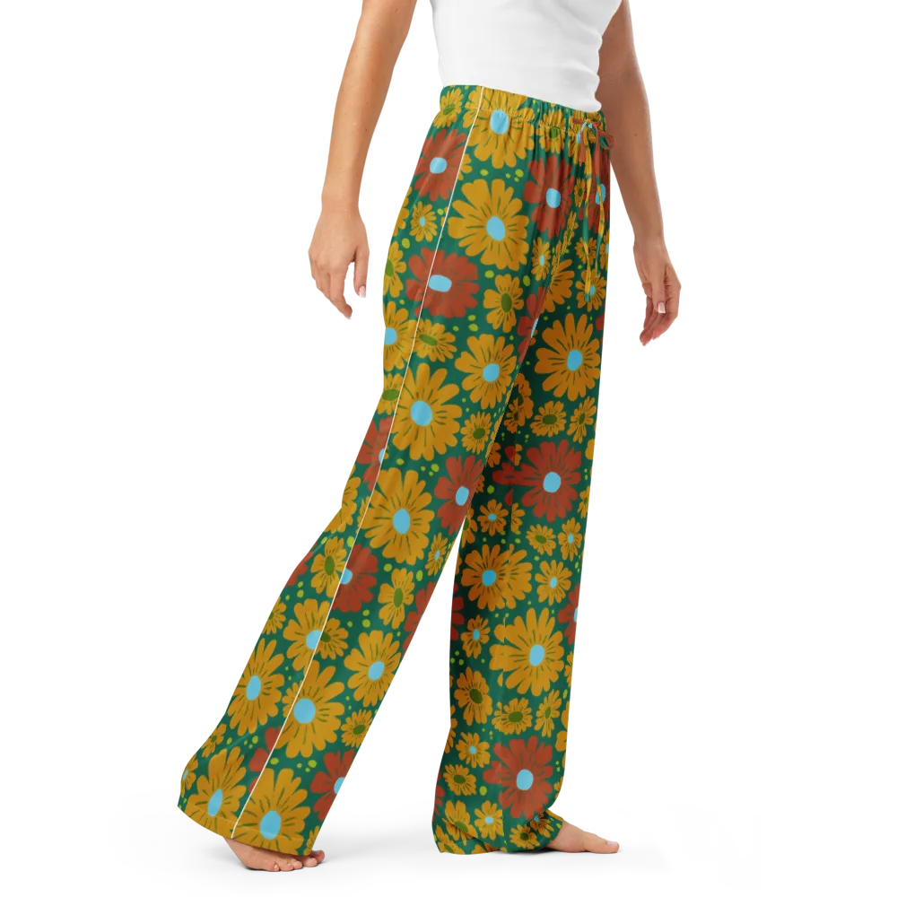 Marigold Voltage on Women's Pajama Pants — Right Front