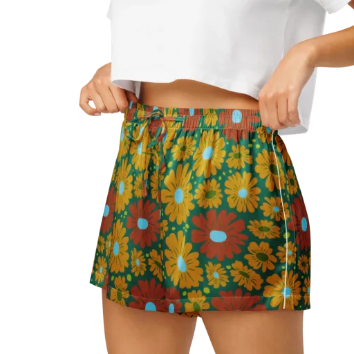 Marigold Voltage on a Women's Pajama Shorts