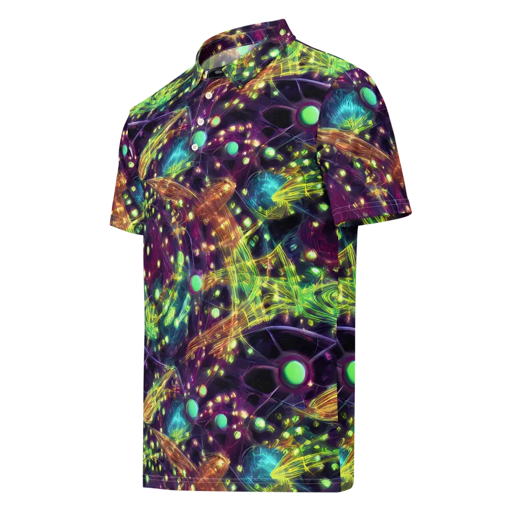 Astral Organica on Men's Slim Fit Polo Shirt — Left Front