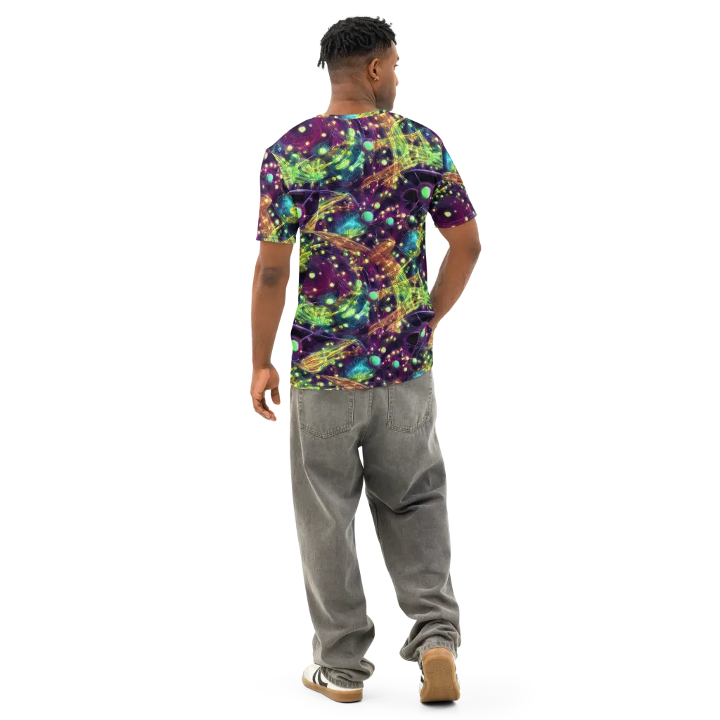 Astral Organica on Men's Cotton Crew Neck T-Shirt — Back