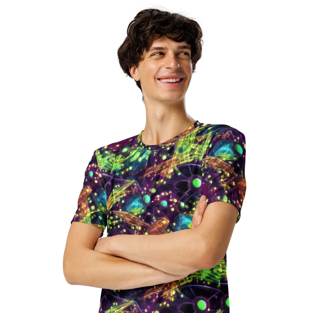 Astral Organica on Men's Crew Neck T-Shirt — Left Front