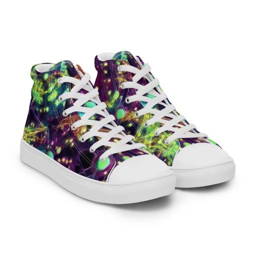 Astral Organica on a Men's High Top Canvas Shoes
