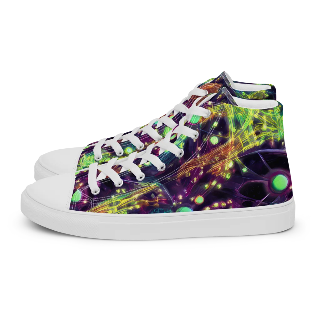 Astral Organica on Men's High Top Canvas Shoes — Left