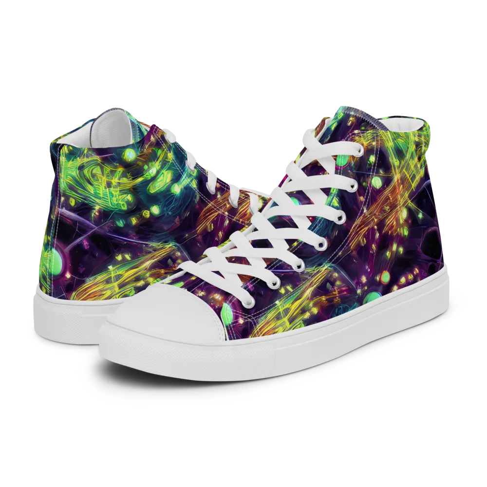 Astral Organica on Men's High Top Canvas Shoes — Left