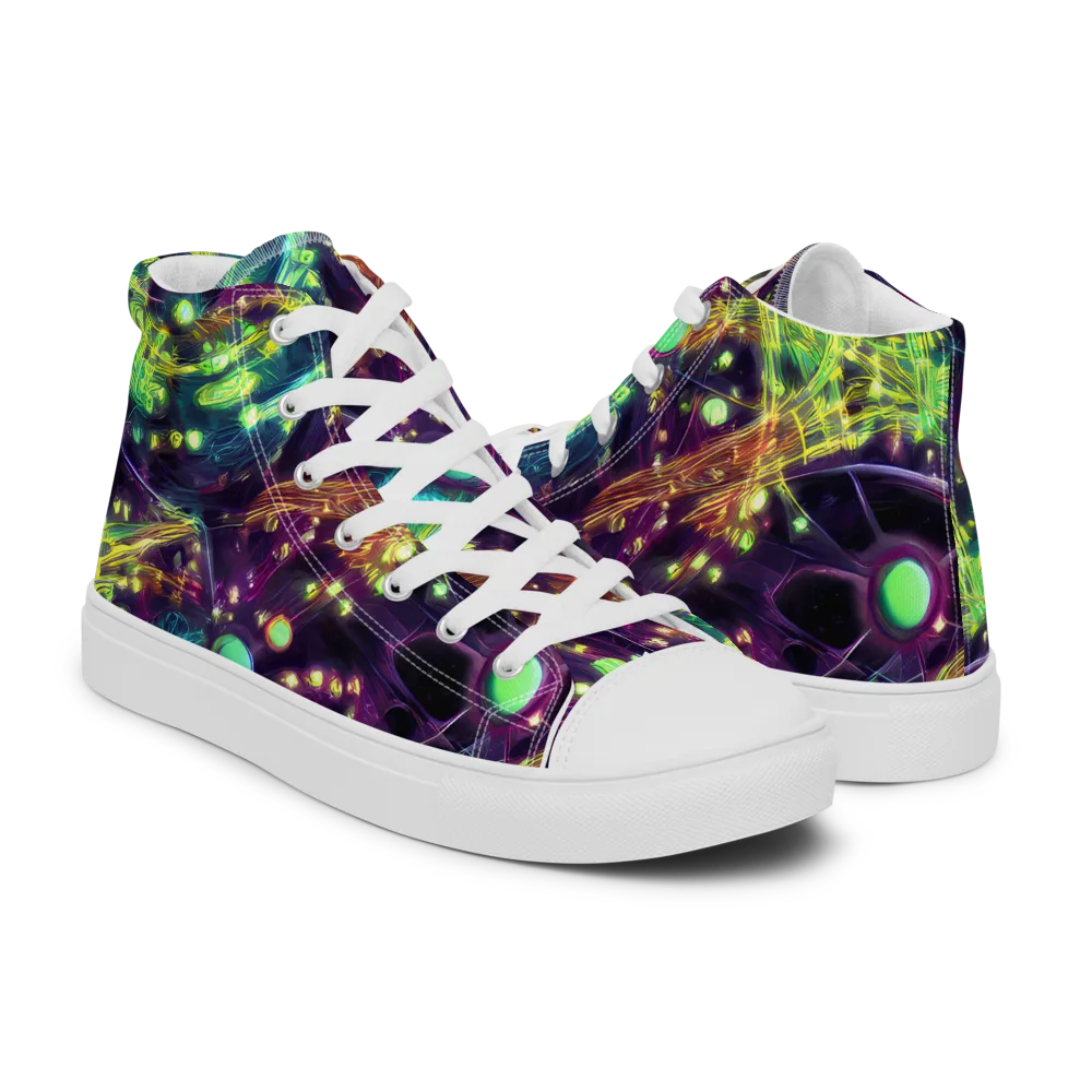 Astral Organica on Men's High Top Canvas Shoes — Right