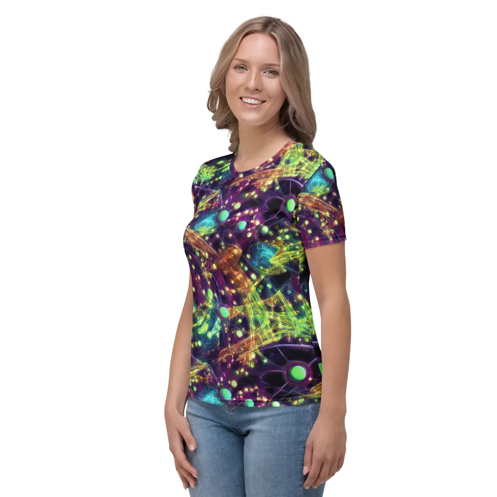 Astral Organica on Women's Crew Neck T-Shirt — Left