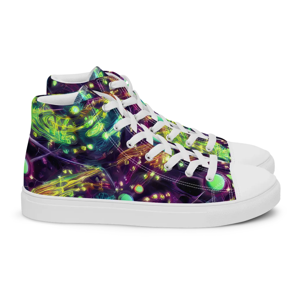 Astral Organica on Women's High Top Canvas Shoes — Right