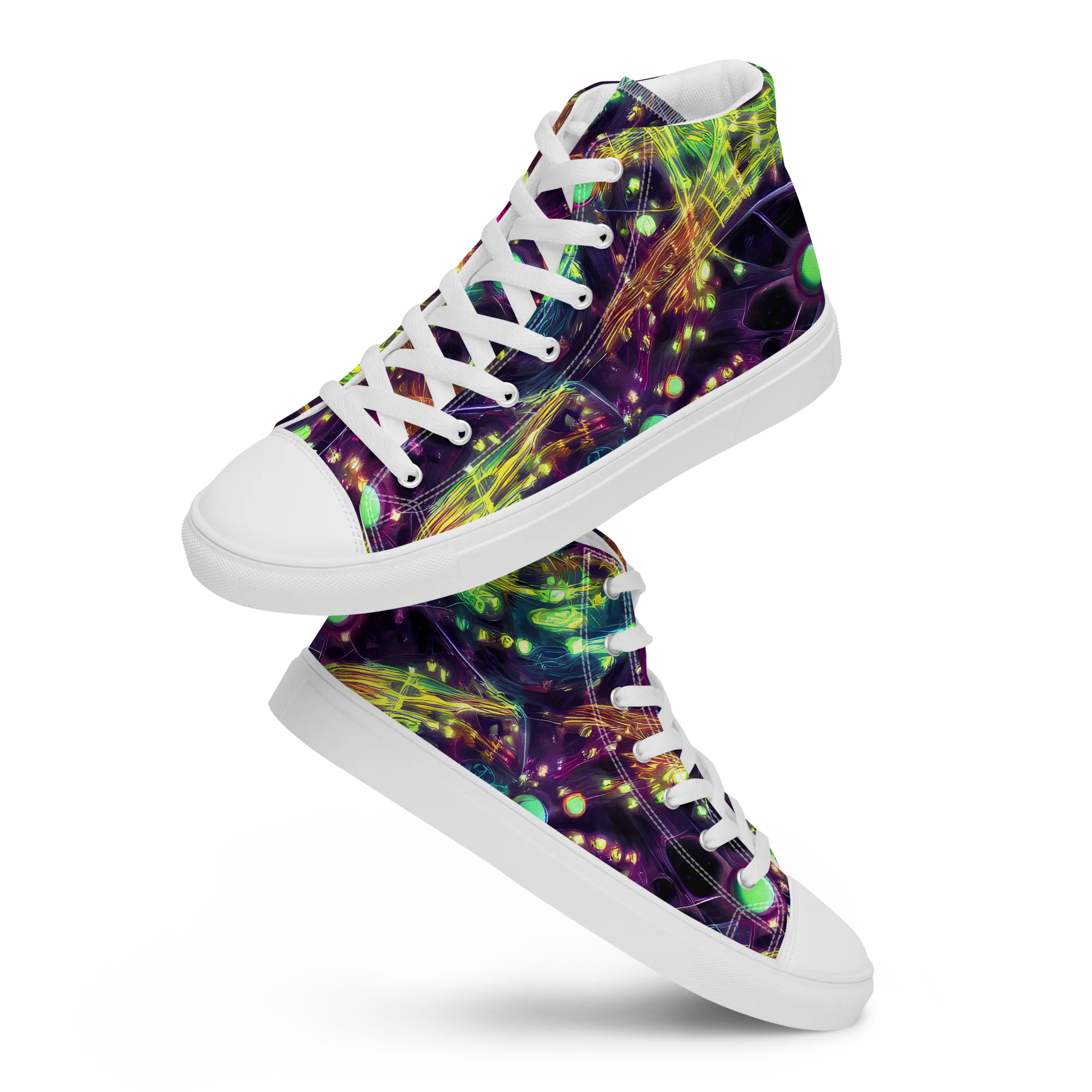 Astral Organica on Women's High Top Canvas Shoes — Front