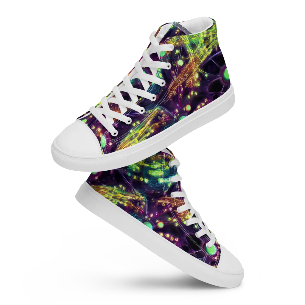 Astral Organica on Women's High Top Canvas Shoes — Front