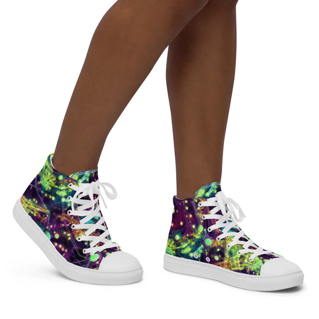 Astral Organica on Women's High Top Canvas Shoes — Right