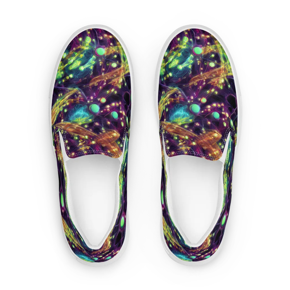 Astral Organica on Men's Slip-On Canvas Shoes — Front