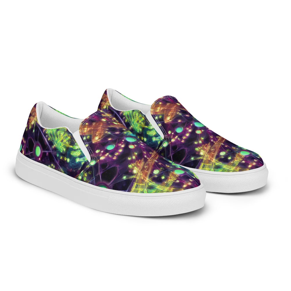 Astral Organica on Men's Slip-On Canvas Shoes — Right Front