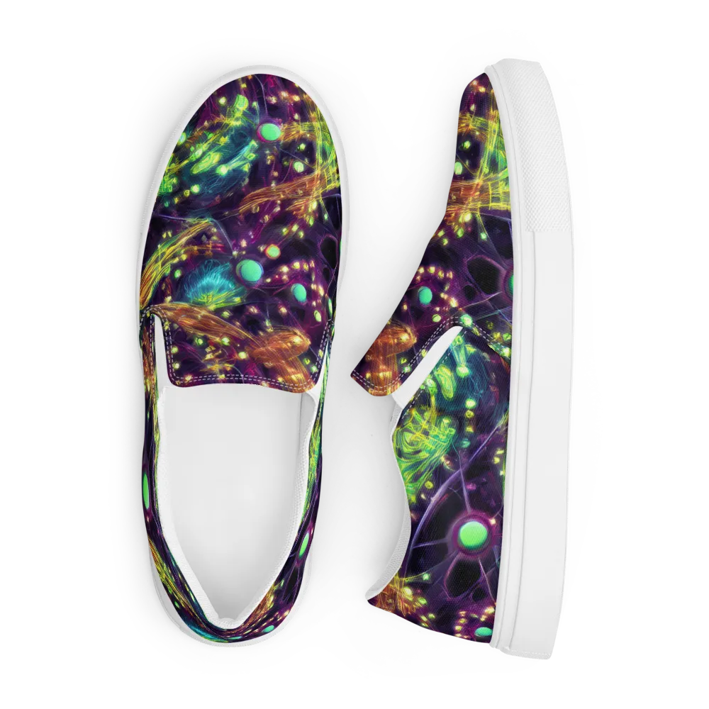 Astral Organica on Men's Slip-On Canvas Shoes — Front