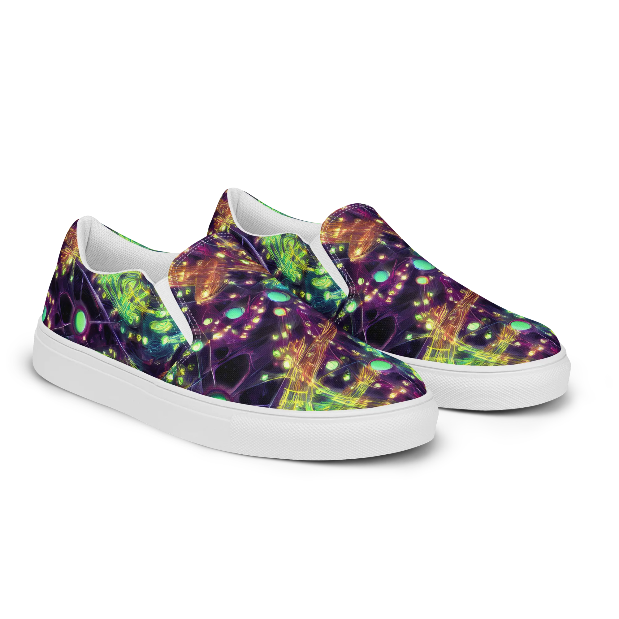 Astral Organica on Women's Slip-On Canvas Shoes — Right Front
