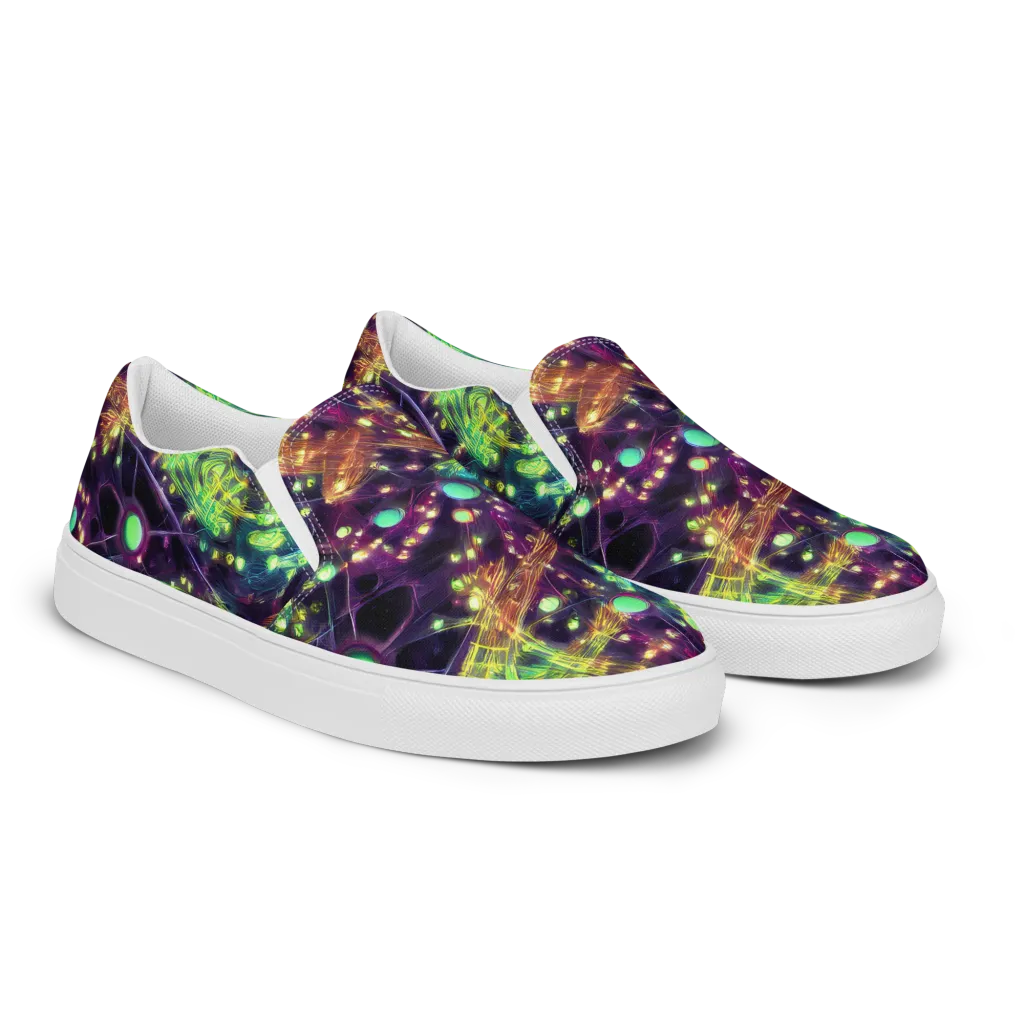Astral Organica on Women's Slip-On Canvas Shoes — Right Front