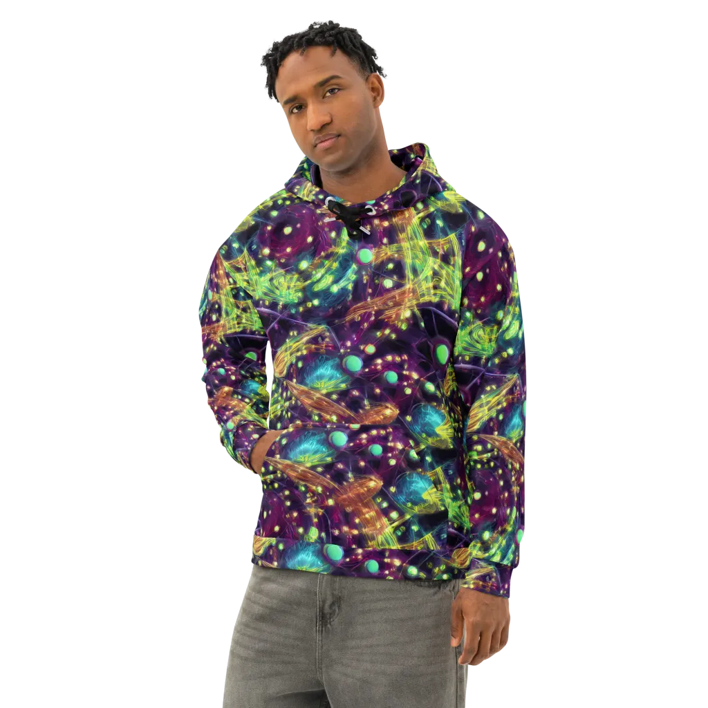 Astral Organica on Cotton Hoodie — Left Front