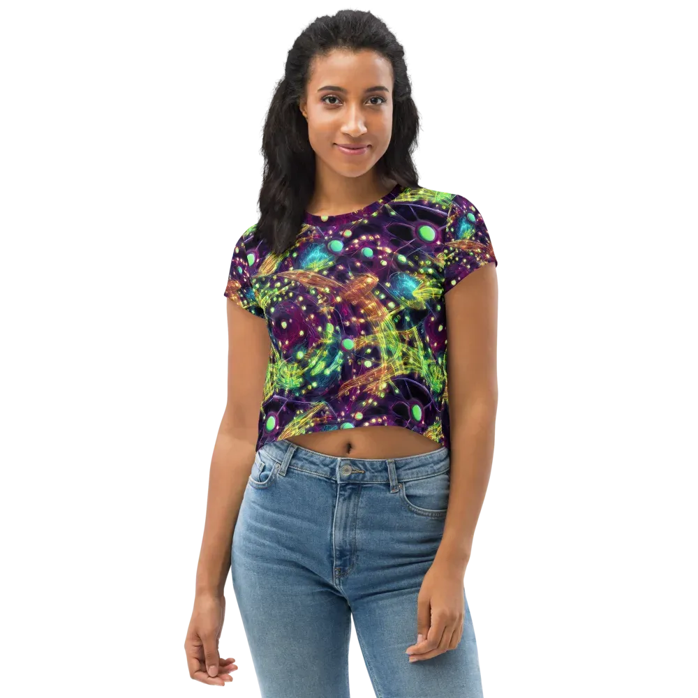 Astral Organica on Crop Tee — Front