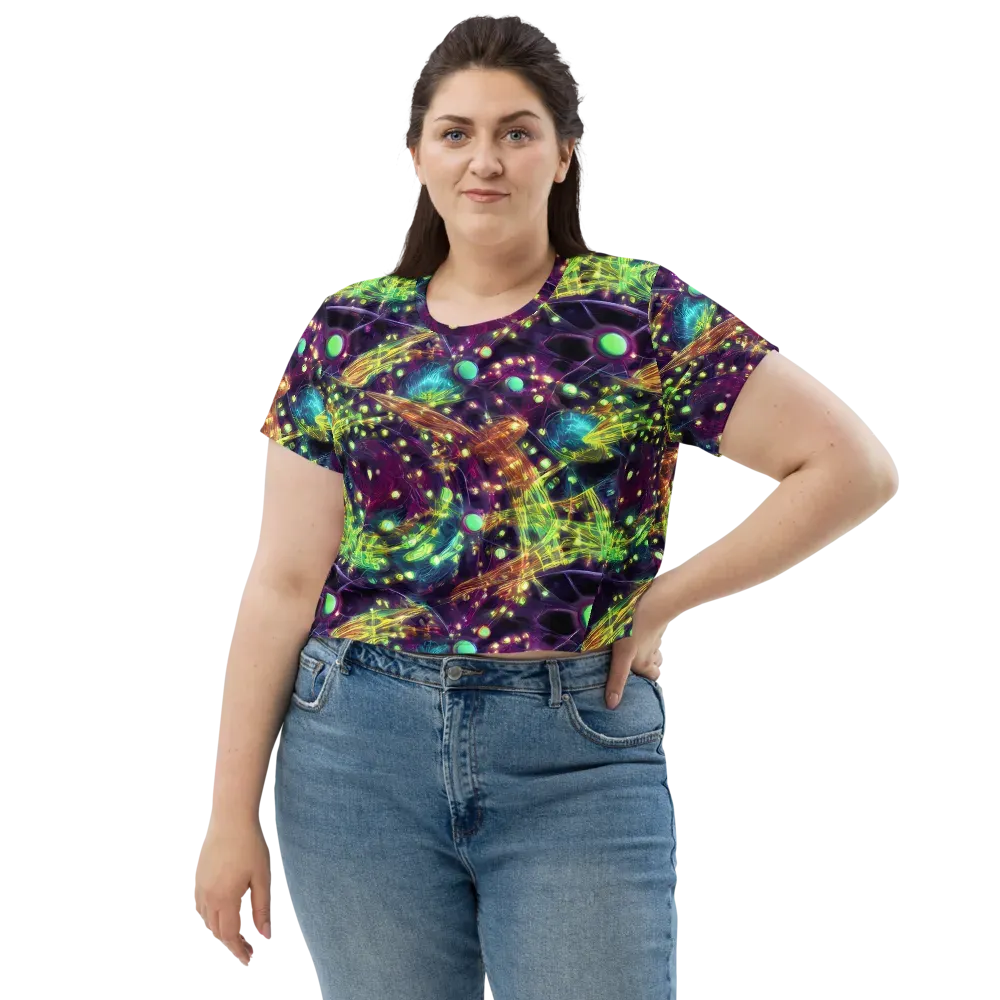 Astral Organica on Crop Tee — Front