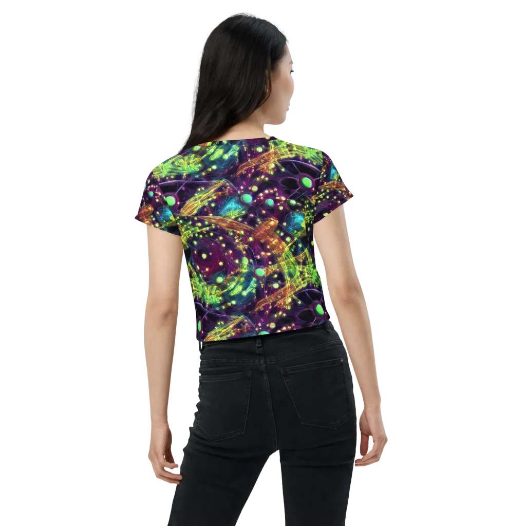 Astral Organica on Crop Tee — Back