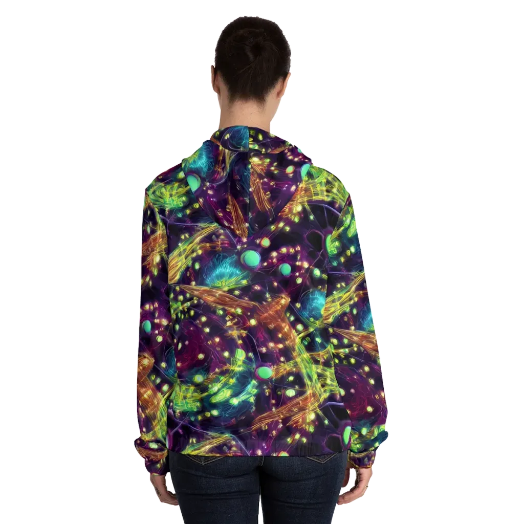 Astral Organica on Women's Full-Zip Hoodie — Back On Person