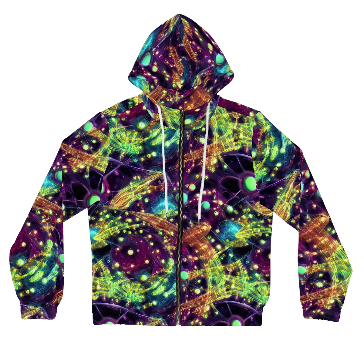 Astral Organica on Women's Full-Zip Hoodie — Front