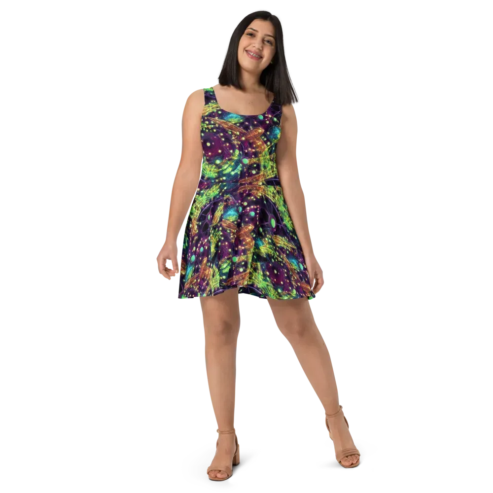 Astral Organica on Skater Dress — Front